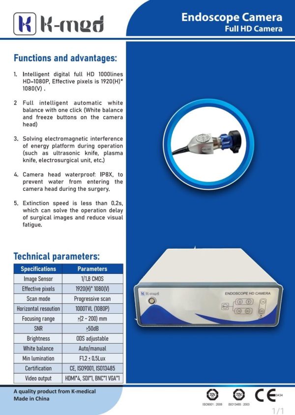 Endoscope Full HD Camera from K-MED - Image 3