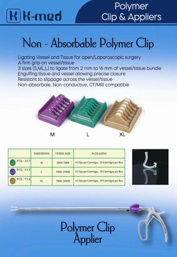 Non-Absorbable Polymer Clips & Appliers from K-MED - Image 5