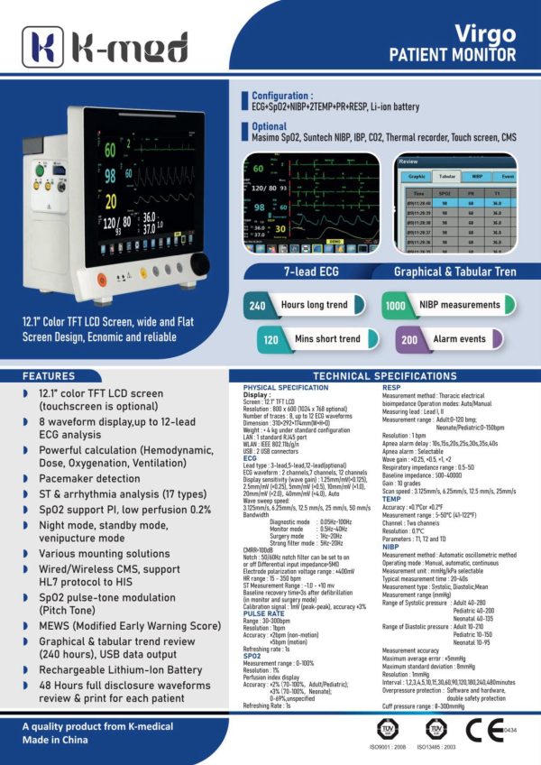 Virgo Patient Monitor from K-MED - Image 3