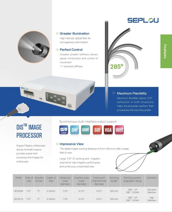 Single-Use Digital Flexible Ureteroscope from SEPLOU - Image 4